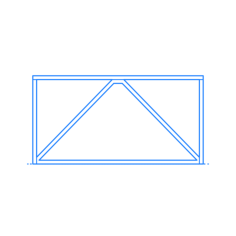 Furniture Desks Blu Dot Strut Table Medium Outline Svg File, Free Vectors File